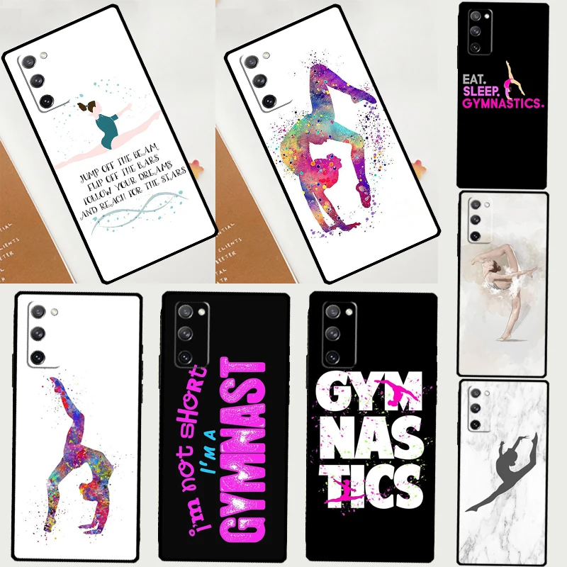 Love Gymnastics Case For Samsung Galaxy S23 S22 Ultra S21 S20 FE S8 S9 S10 Note 10 Plus Note 20 Ultra Cover