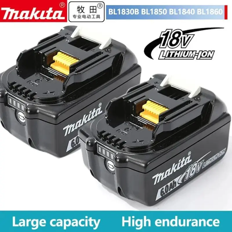 

100% for Makita 18V 6000mAh rechargeable lithium-ion battery for drilling, spare battery, BL1860.BL1830.BL1850.BL1860B.