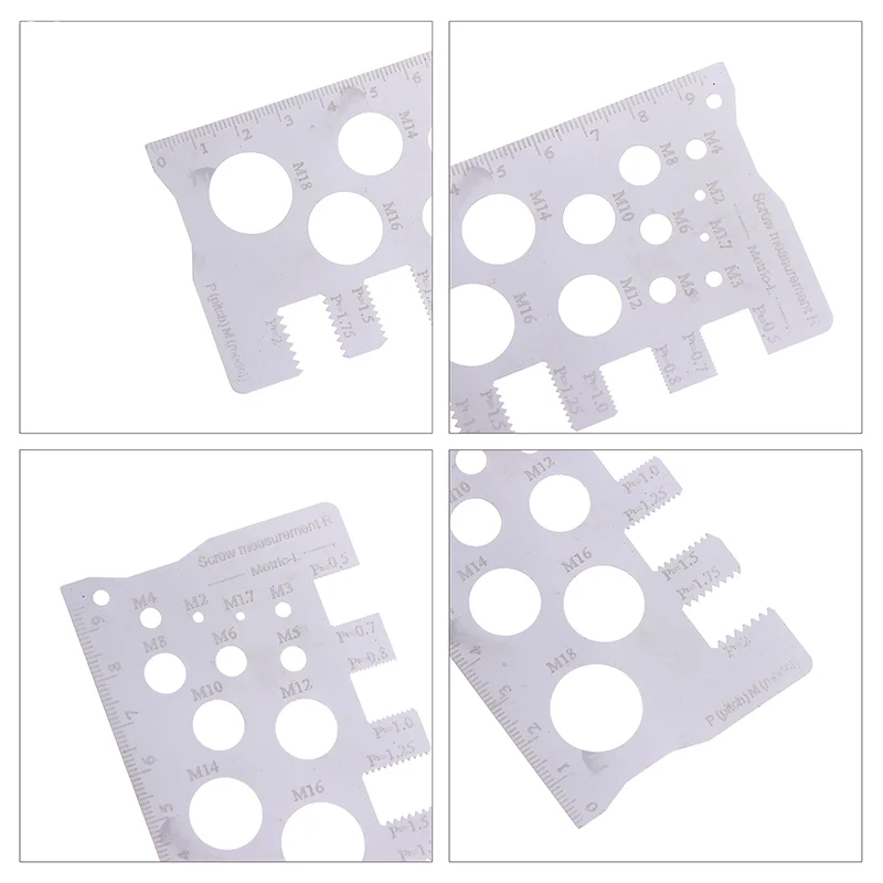 High Accuracy Stainless Steel For Screw Measuring Gauge Tool Bit Bolt Nut Screw Craft Thread Pitch Gauge Measurement Ruler
