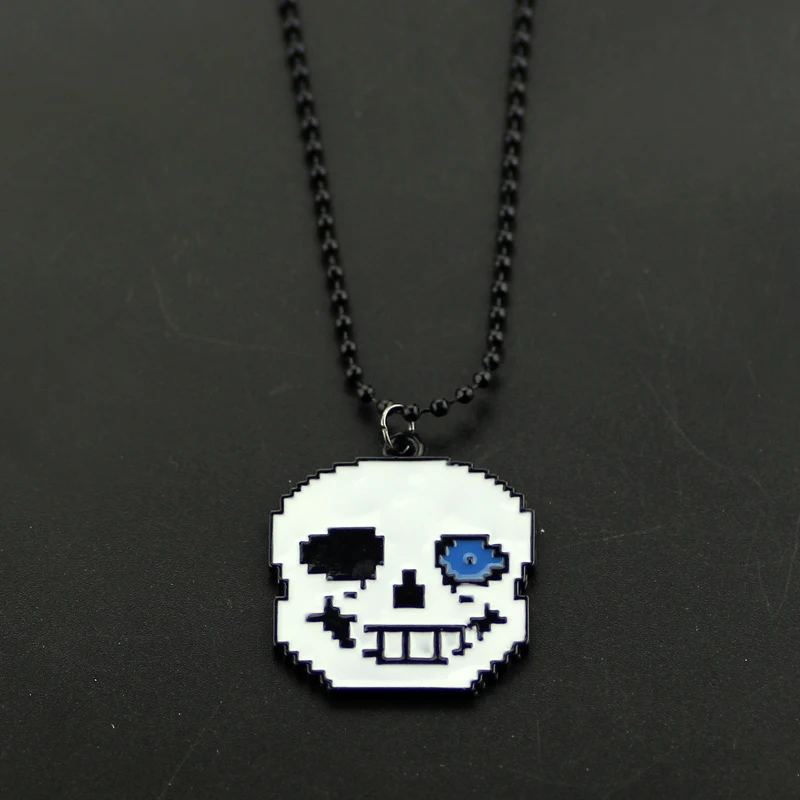 Fashion Necklaces Game Undertale Papyrus Sans Frisk Bravery LOVE Heart Necklace Pendant Link Chain Women Jewelry Accessories