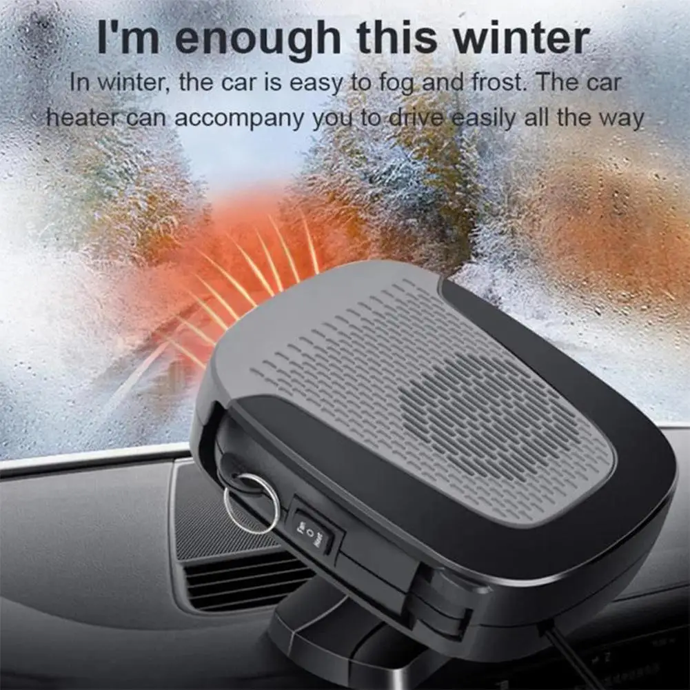 

Portable Car Heater 12V 150W Car Windshield Defogger Fast Heating & Cooling Fan 2 In 1 Modes Car Heater