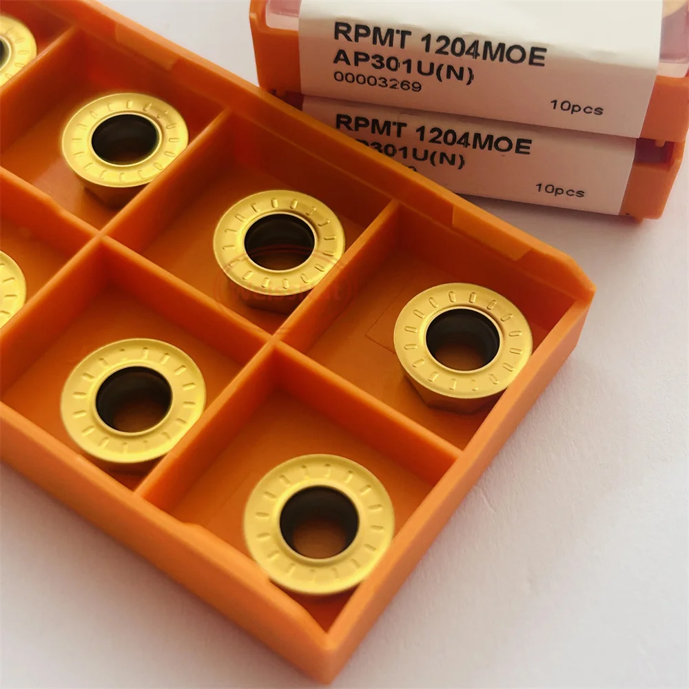 

RPMT1204MOE RPMW10T3MOE-HR2 AP301U(N) Carbide Inserts RPMT Milling Insert