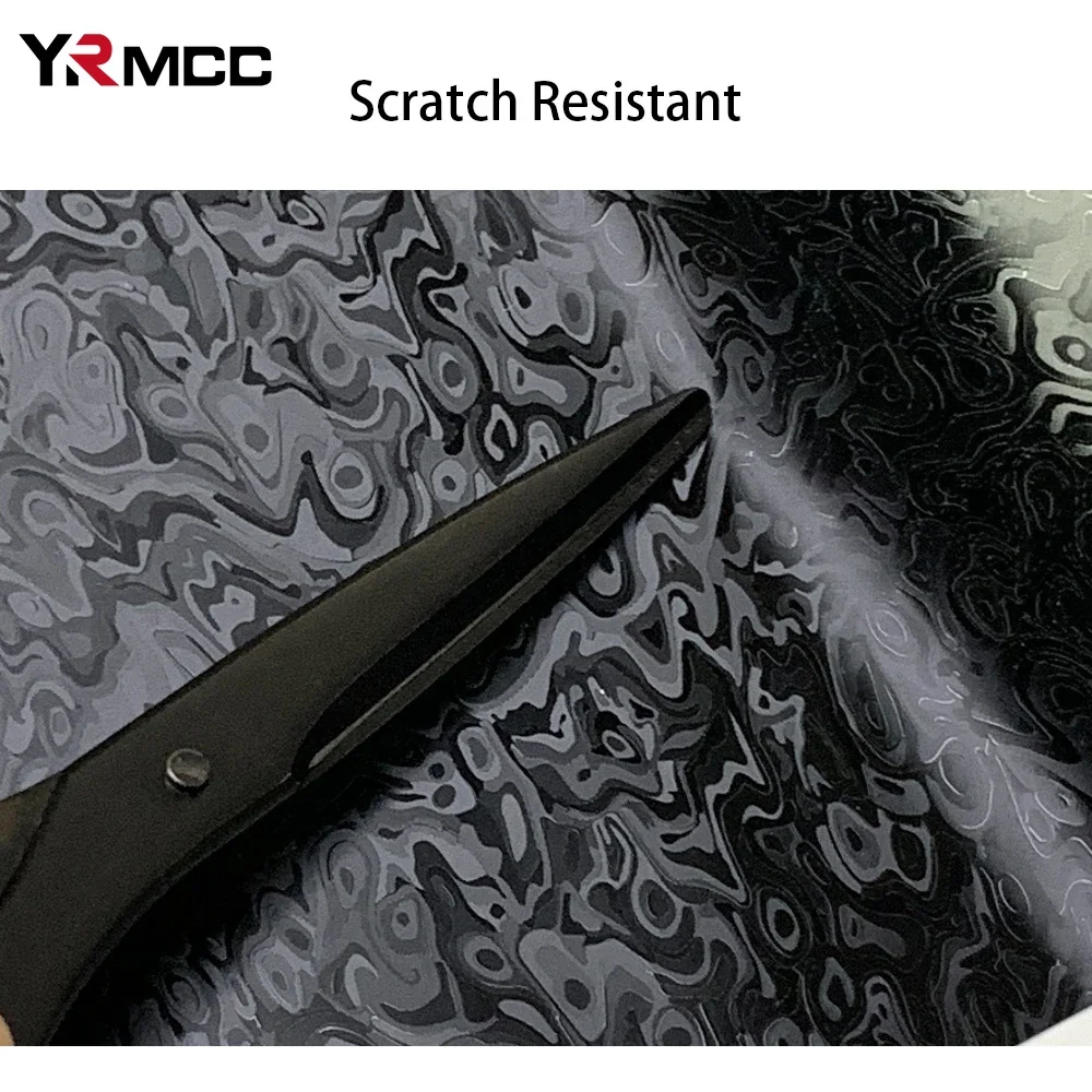 PET Carbon Fiber Sticker Ghost Black Modified Film Waterproof Car Body Tuning Decoration Carbon Film Motorcycle Auto Accessories