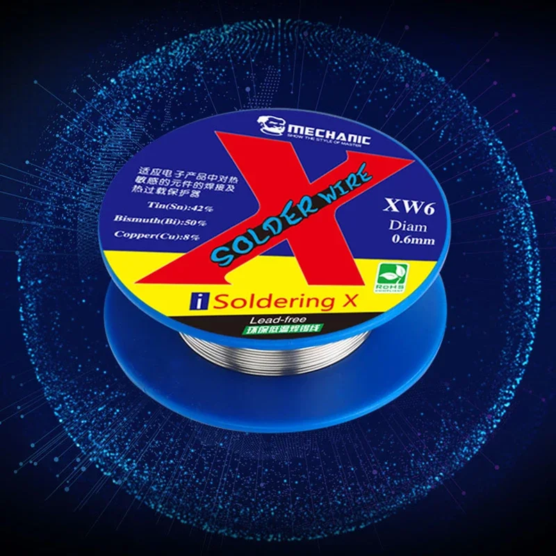 Mechanic low temperature soldering wire 138 ℃ 40G lead-free 0.5 0.6MM for iPhone X XS XR XS Max repair solder Welding Tin wire