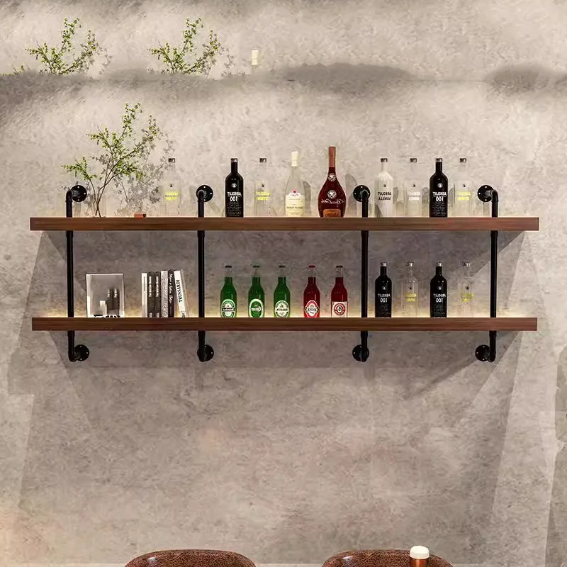 

Storage Restaurant Bar Cabinet Wine Rack Rustic Shop Display Modern Bar Cabinet Wine Rack Coffee Wall Vinoteca Home Furniture