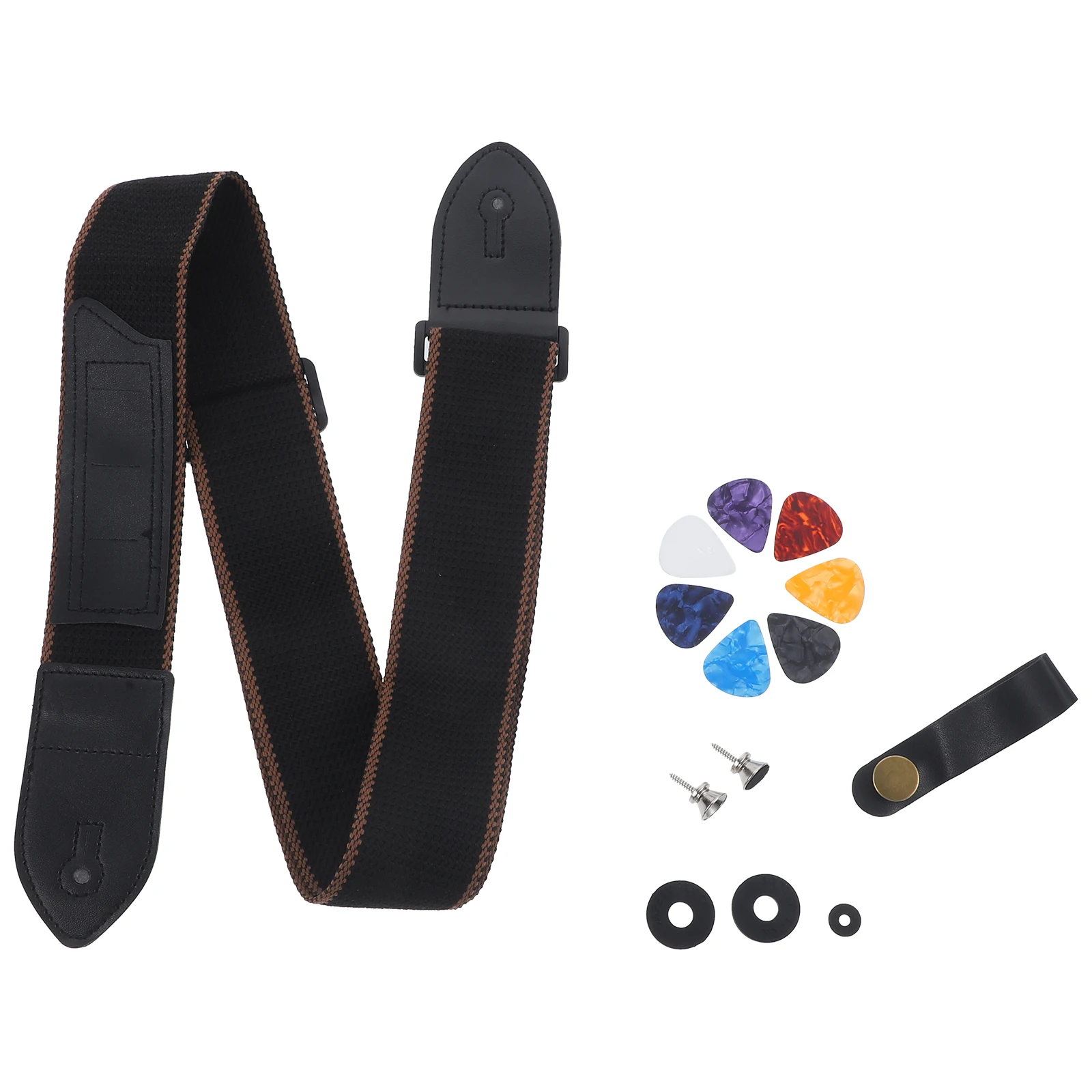 

Guitar Strap Classical Straps Tuner Instrument Polyester Cotton Electric Buckle Shoulder
