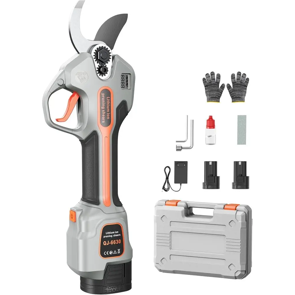 مقصات التقليم الكهربائية للبستنة، مقصات الحديقة بدون فرش، قاطع فرع التشذيب 0.5 سرعة القص الثانية 0.9-1.5 بوصة قطع القطر