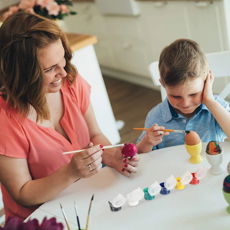 24 Strips Empty Paint Strips Paint Cup Pots Clear Storage Containers Painting Arts Crafts Supplies 144 Pots In Total-A69F