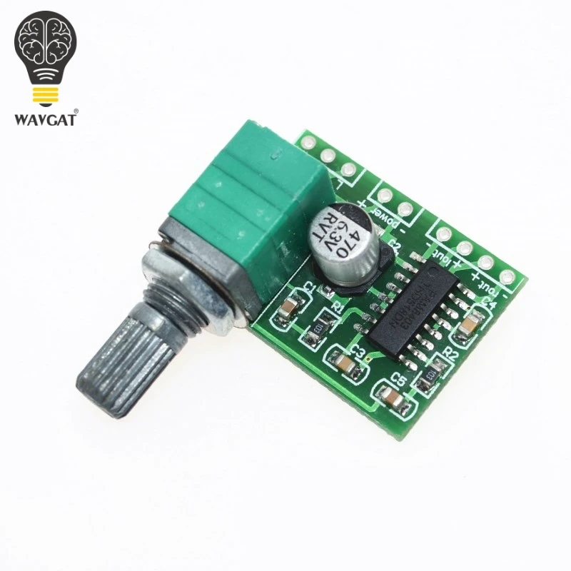 PAM8403 mini 5V digital amplifier board with switch potentiometer can be USB powered