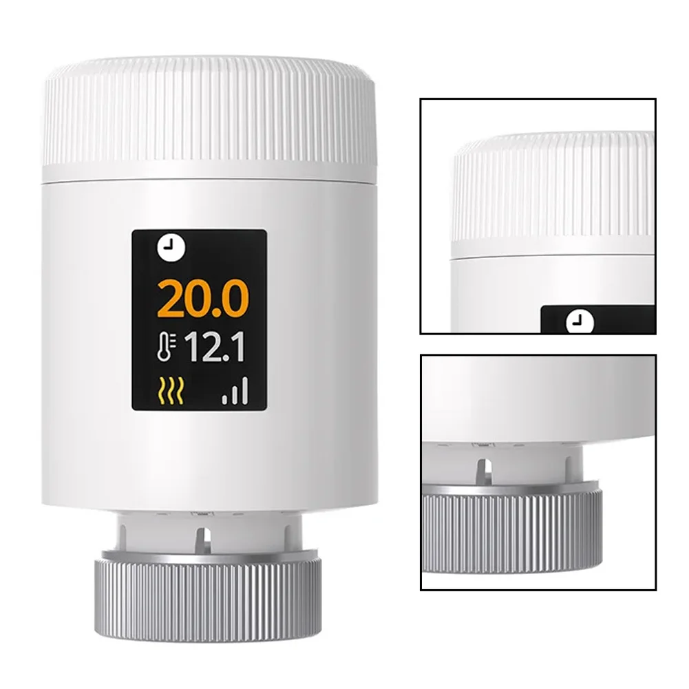 TRV-ZBT Smart Thermostatic Radiator Valve for Zigbee Smart for Home Ecosystems Featuring Weekly Scheduling and Remote App