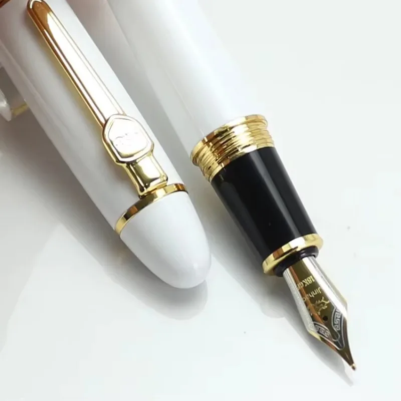 JINHAO 159 Broad 18KGP 0.5mm Nib Fountain Pen Purple Black Blue Champagne Gold Green Red White Signature Business Office