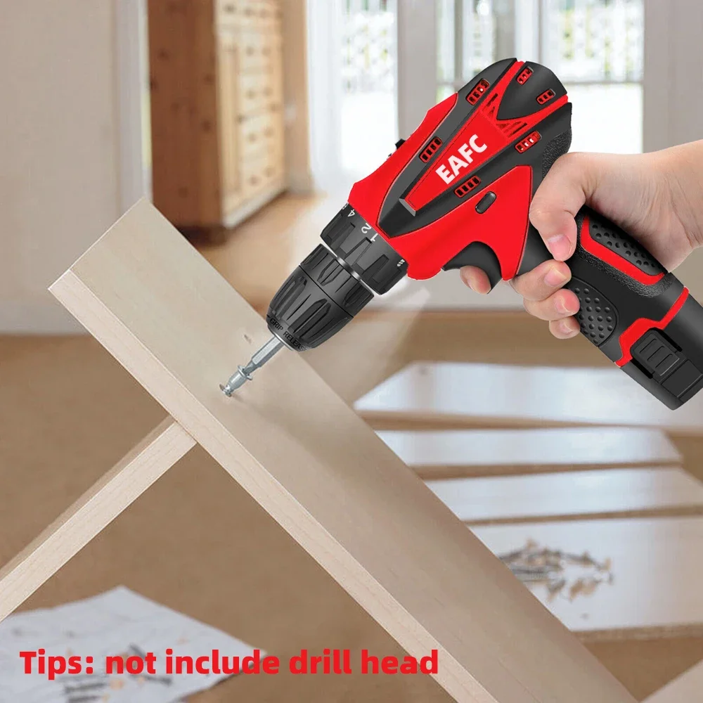 EAFC 2-Speed Electric Hand Drill Screwdriver 60N.M Cordless Power Drills Woodworking Home DIY Electric Drill Control Power Set - view 5