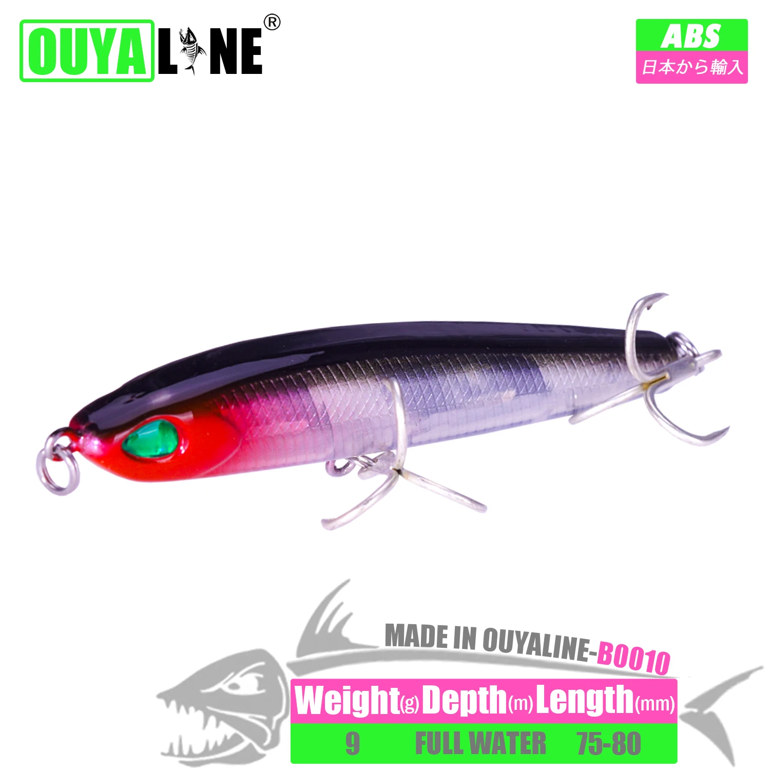 

Fishing Lures Sinking Pencil Isca Artificial Weights 9g 75-80mm Accessories Pesca Articulos Trolling Wobblers Pike Tackle Leurre