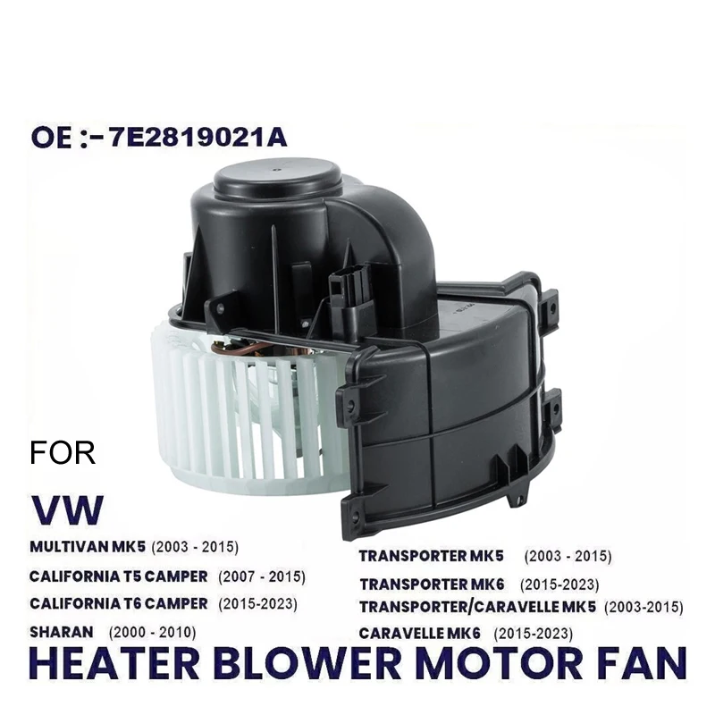 

HEATER BLOWER MOTOR FAN FOR VW MULTIVAN TRANSPORTER CARAVELLE T5 T6 SHARAN 03-22