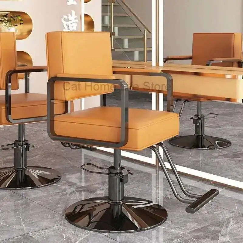 

Desk Swivel Chair Nordic Cheap Barber Chairs Purpose Men's Shaving Stool Hair Salon Hydraulic Beauty cadeira Reclining Armchairs