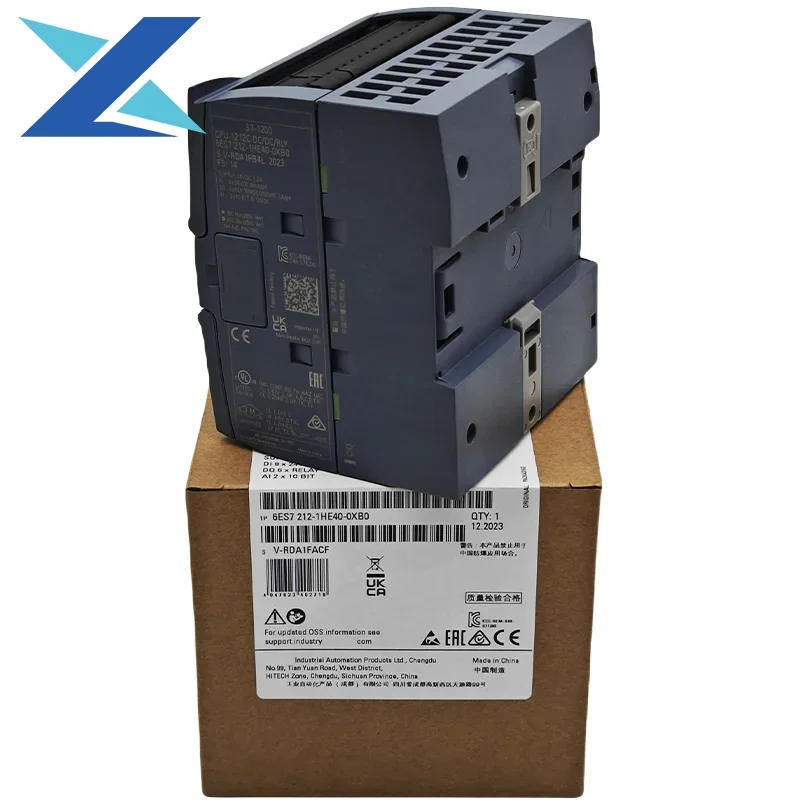 Brand New Original Plc Programming Controller 1212C DC/DC/Relay Compact PLC 6ES7212-1HE40-0XB0 S7-1200 CPU PLC