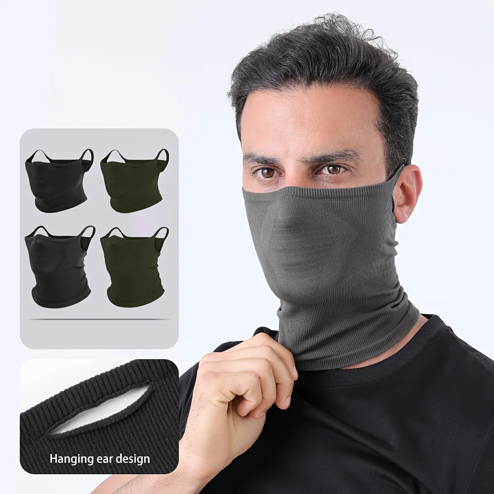 قناع وجه كامل لركوب الدراجات الرياضية، قناع غطاء للرقبة قابل للتنفس ماص للعرق للرجال والنساء، قناع رياضي مرن للدراجات النارية في الهواء الطلق