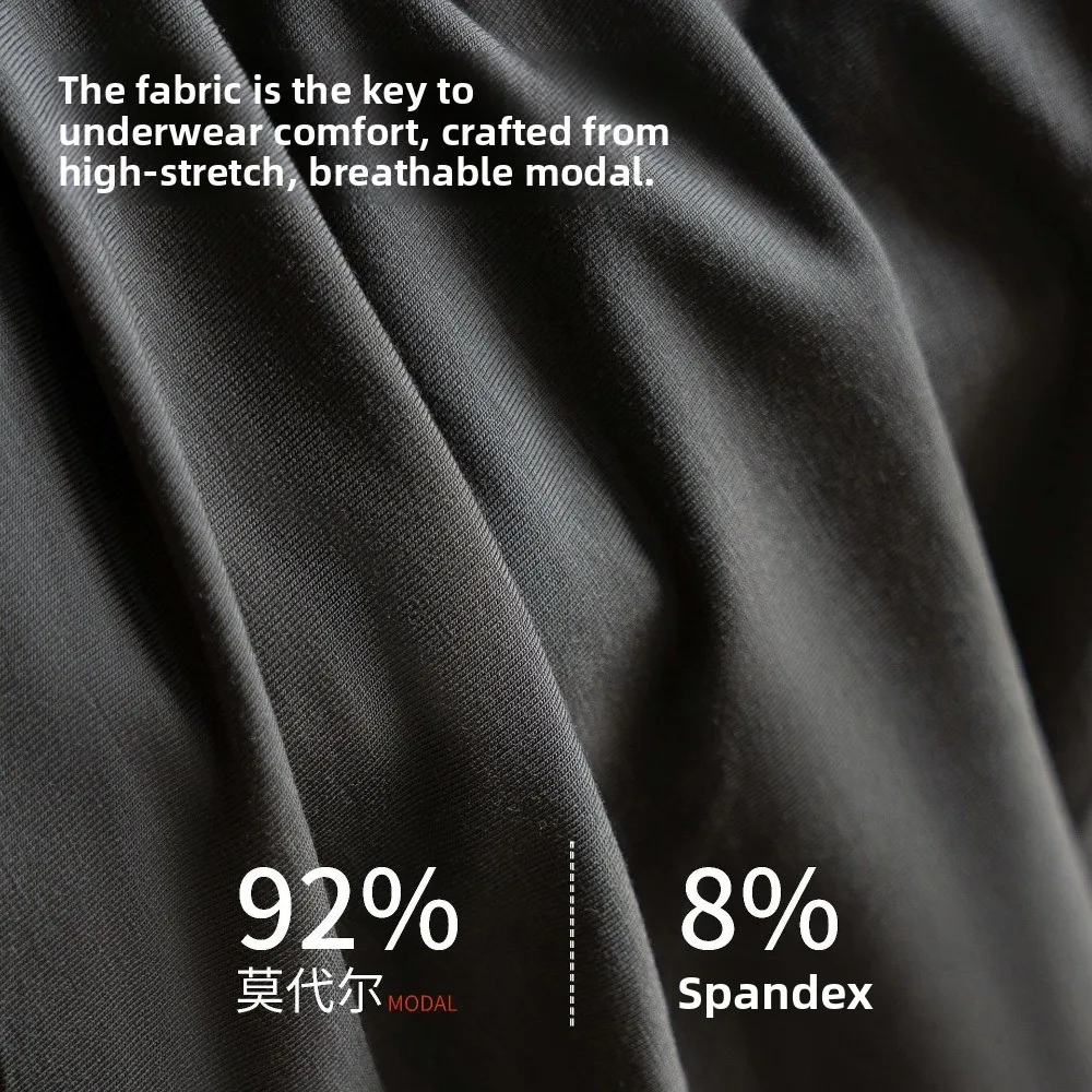 

Мужские трусы-боксеры больших размеров (L-3XL) с хлопковой вставкой, средней посадкой, бесшовные, нижнее белье для мужчин, подарок