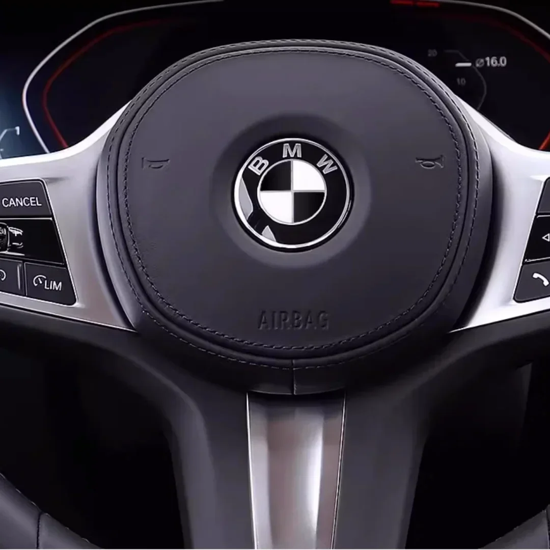 1Pcs 46mm Car Steering Wheel Badge Emblem Sticker For All BMW Series E36 E46 E53 E90 E60 E61 E93 E87 X1 X3 X5 X6 F30 F20 F10