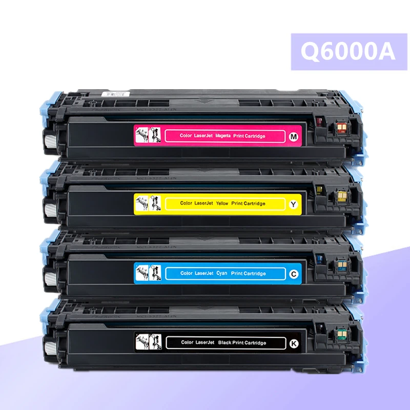 Compatible HP Q6000A Toner Cartridge 2605 2600n Toner Cartridge 1600dn Color Printing Toner hp124A Copier Toner Q6001 6002 6003A