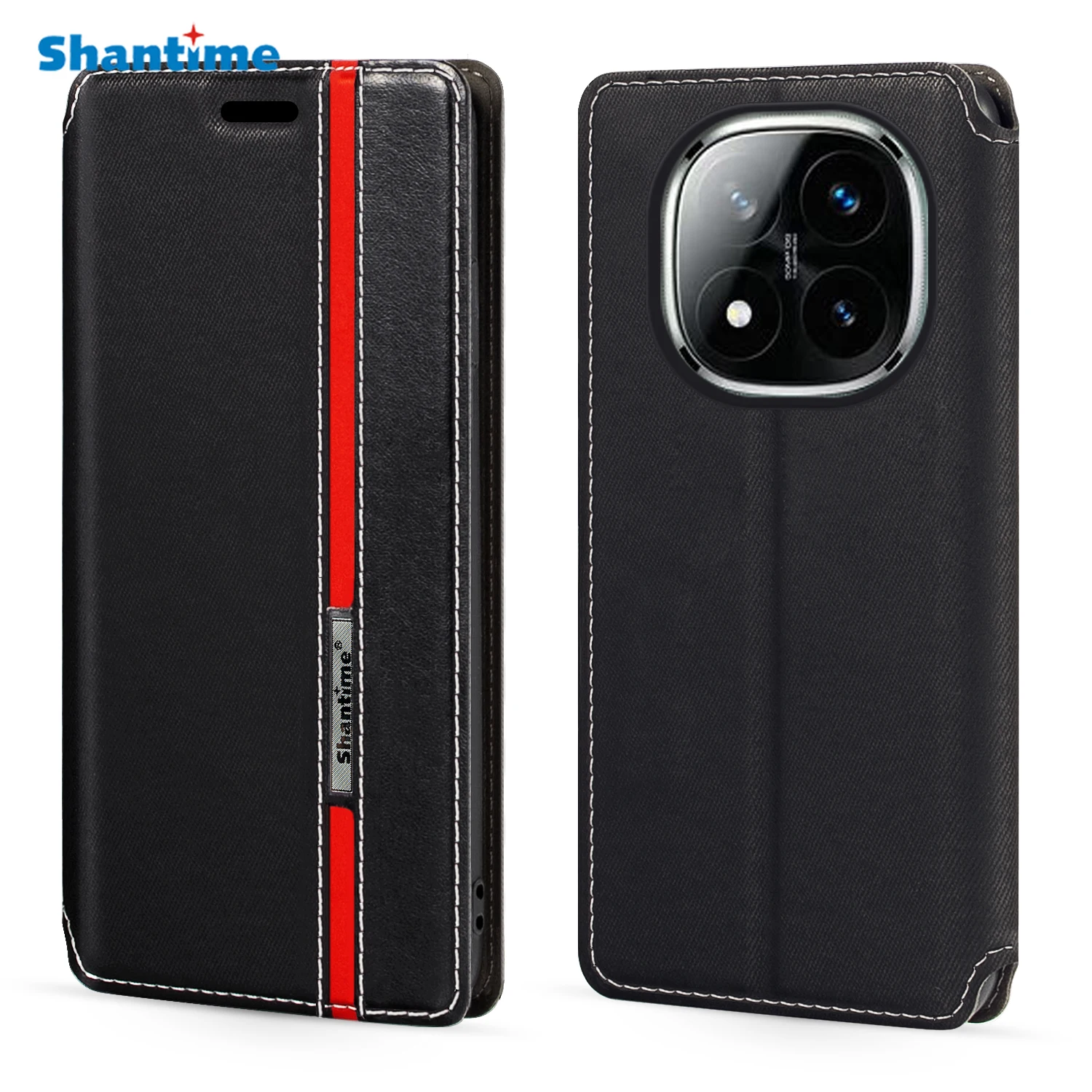 For Xiaomi Redmi Note 14 Pro 5G Case Fashion Multicolor Magnetic Closure Leather Flip Case Cover with Card Holder 6.67 inches