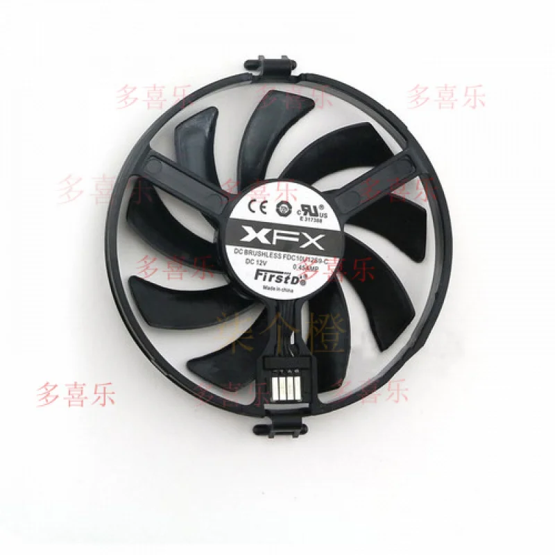 Вентилятор охлаждения видеокарты QQ, вентилятор-кулер для XFX RX 580 RX 570 4G/8G FDC10U12S9-C