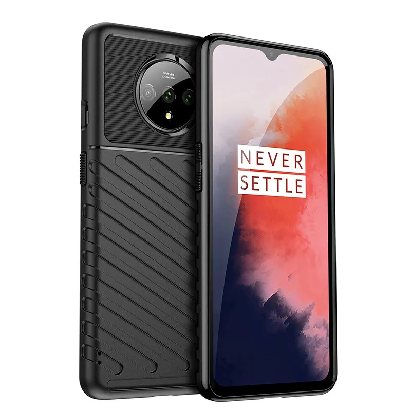 Matte Case for Oneplus 7T 1+7t Luxury Slim Armor Soft Silicone Back Cover for One Plus 7t Shockproof Case Coque Fundas