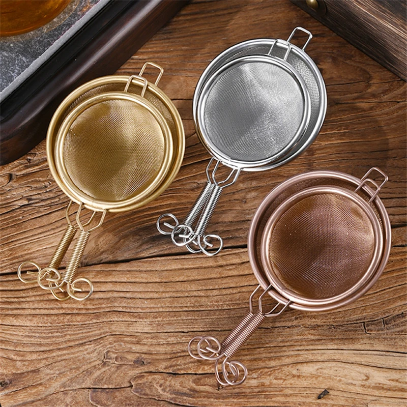 304 Stainless Steel Tea Leaf Strainer Handheld Reusable Tea Infuser Fine Mesh Kung Fu Teapot Filter Sieve Teaware Accessories