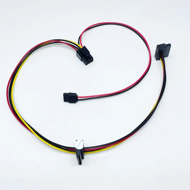 Motherboard 6Pin To Dual 15P SATA with 6p SATA HDD SSD DVD Hard Drive Power Cable for HP 600 800 400 G1 G2 SFF