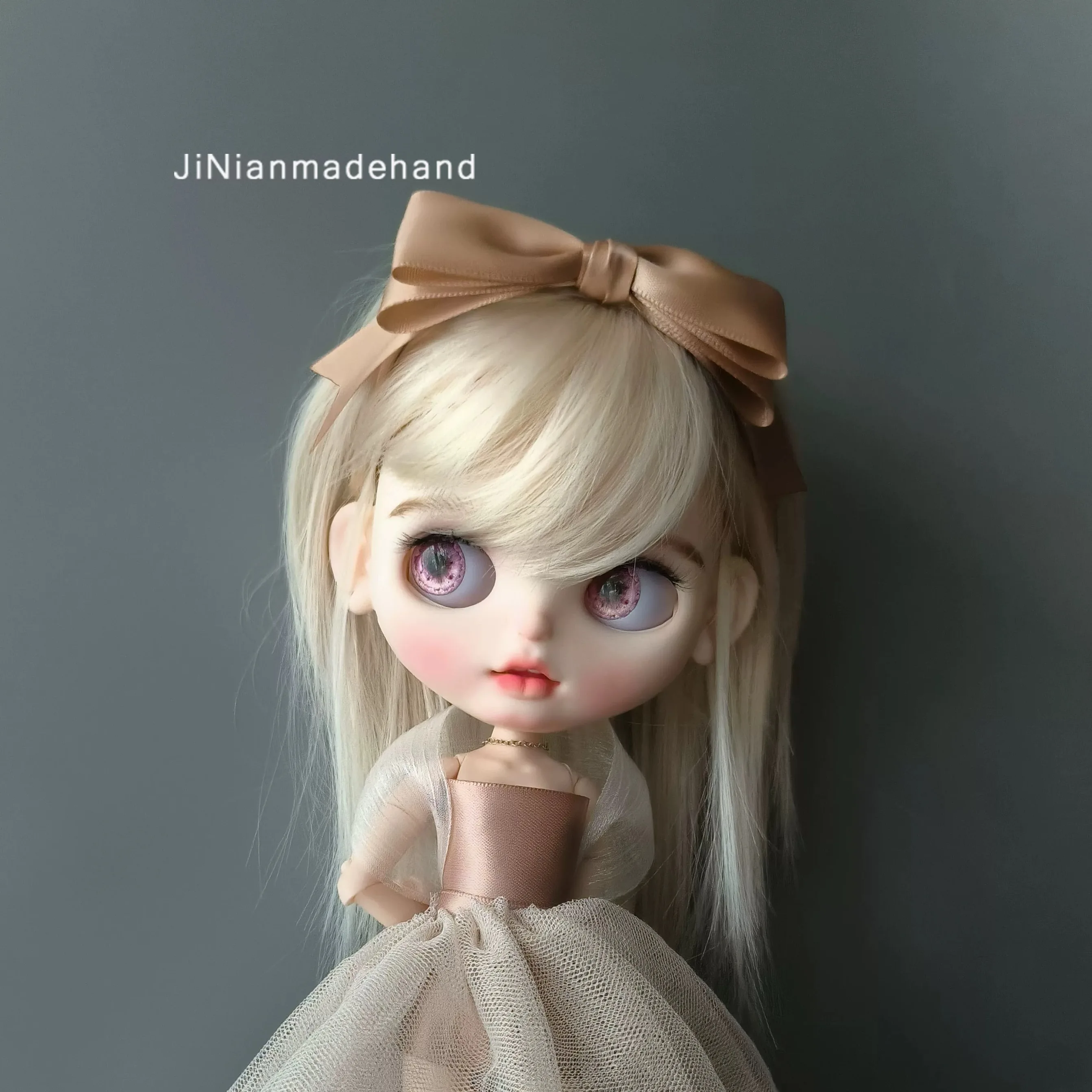 ICY Blyth Doll Headwear Accessories Simple Fashion Classic Bow Hairband For 19 Joints OB24 Blyth Doll Dress Up Headdress