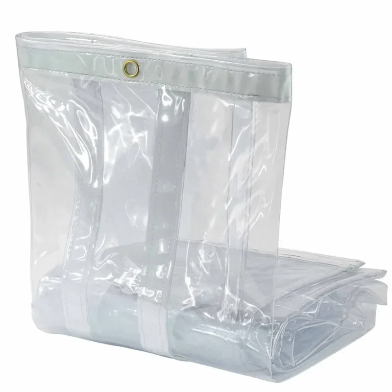 【From China】UV Resistant Clear Vinyl PVC Finished Tarps Transparent Nylon Tarpaulin for Gazebo