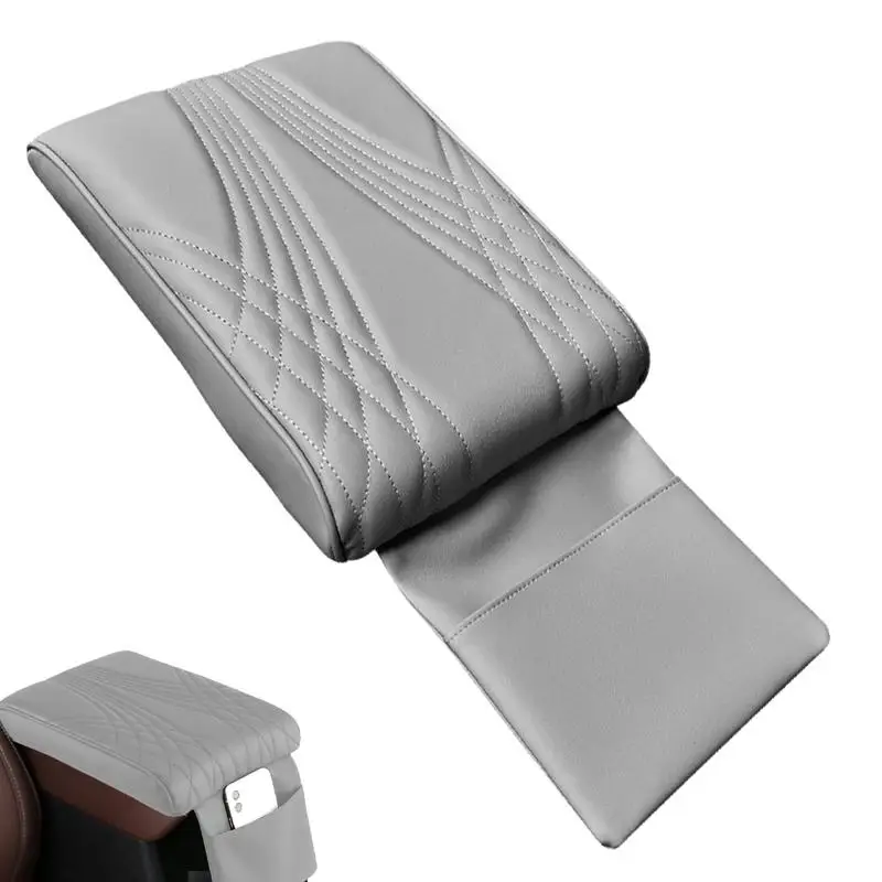 Car Armrest Cover Height Pad With Pocket Car Armrest Cover Cushion Center Console Box Heightening Pad For Car Interior Products