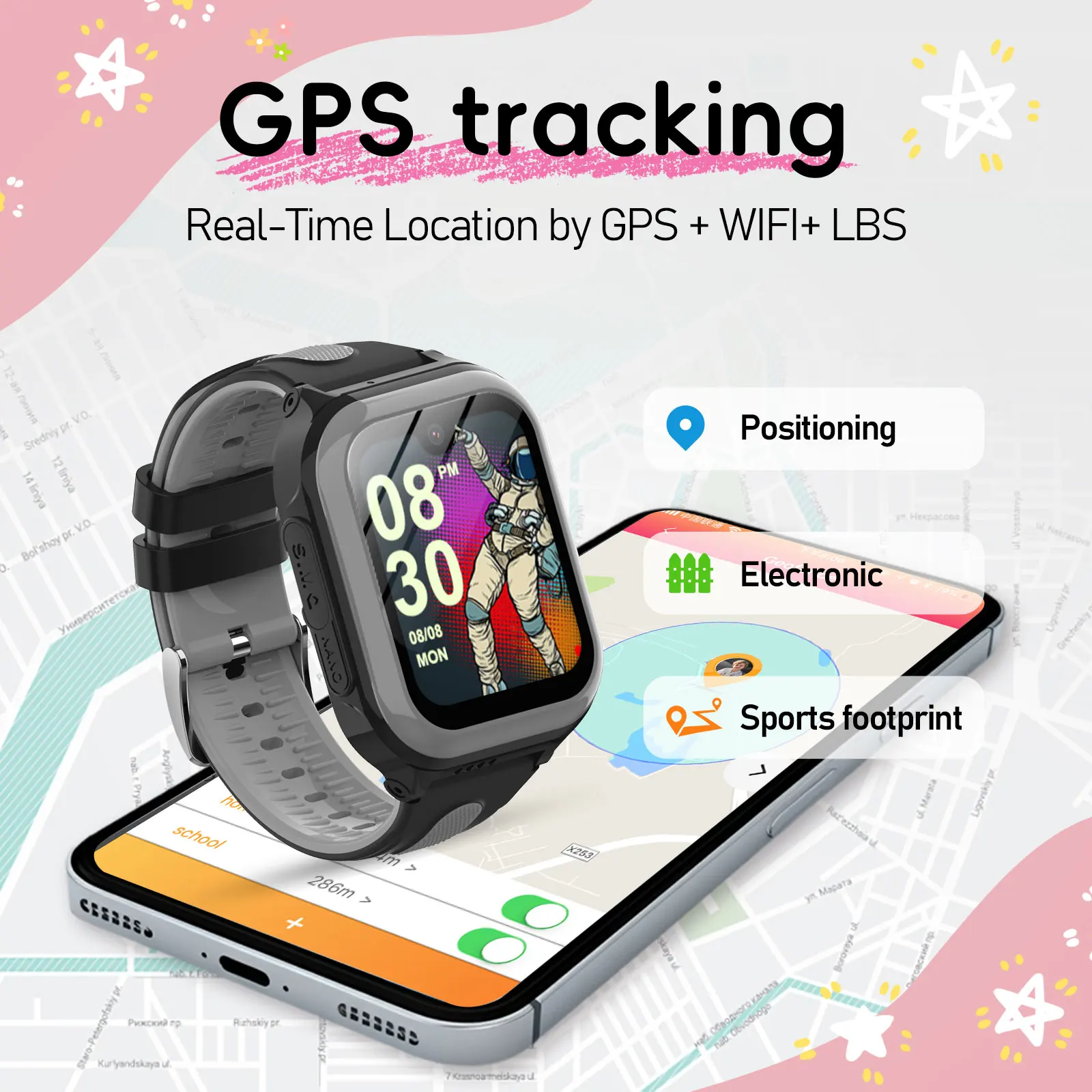 Wonlex 4G Bambini Astuto Della Vigilanza GPS WiFi Telecamera Monitor Tracker Orologio Del Telefono KT31-X2 Videochiamata SOS IP67 Impermeabile Kid Smartwatch
