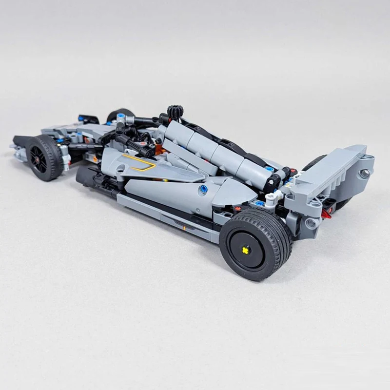 سيارة سباق السرعة موديل MOC قوالب بناء F1 K.R. مفهوم سباق السيارات وحدات التكنولوجيا هدية عطلة تجميع الأطفال لعبة البدلة