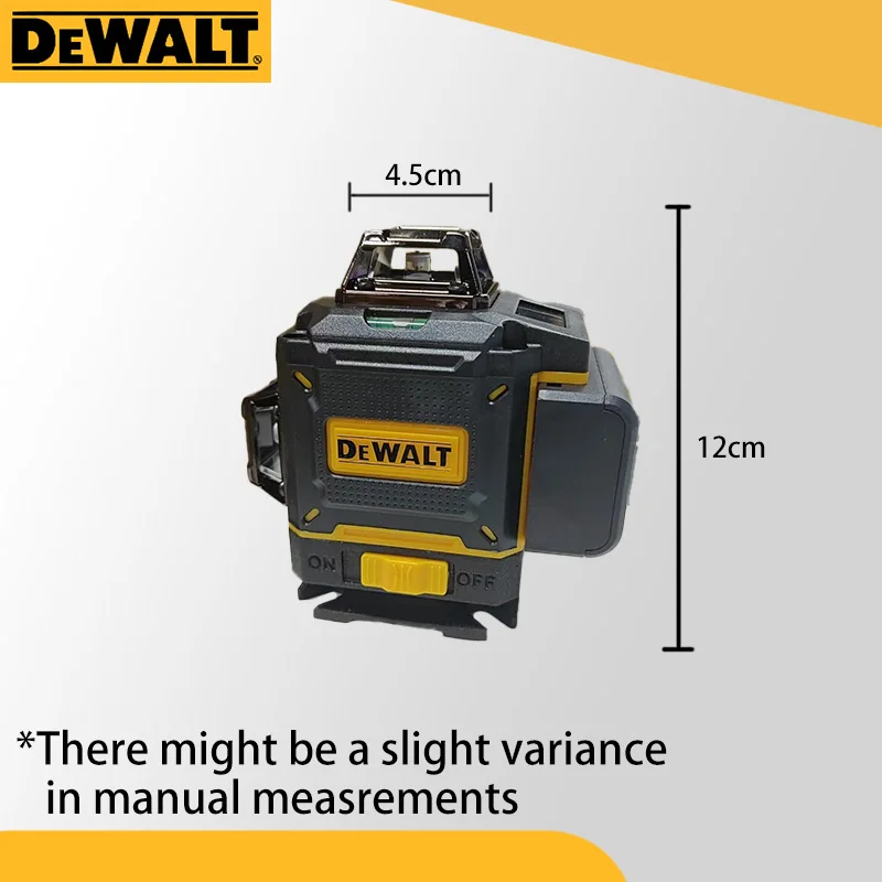 DEWALT 4D 16 خط مستوى الليزر الأخضر الخارجي 360 ° مستوى ليزر أفقي وعمودي فائق القوة للقياس الدقيق #3