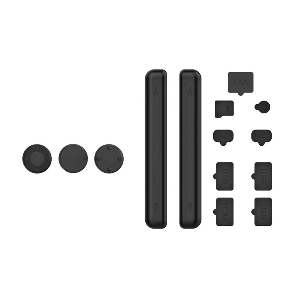 14 PCS/Set Dust Plug Silicone Port Plugs Dustproof Protector Plug for Nintendo Switch OLED Game Console Accessories