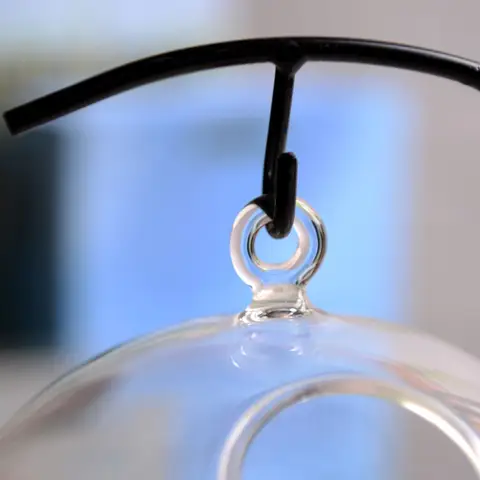 Kreativ Mini Klarglas Akvarium Guldfiskskål Hängande Hydroponisk Glasvaror Hängande Glasvas Klar Kreativ Hydroponisk 8 best sales miniakvarium - №1