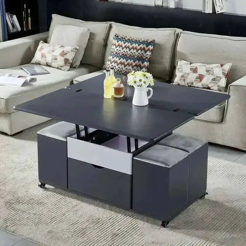 

Modern Lifting Table Luxury Designer Coffee Storage Clear Cheap Side Table Aesthetic Lounge Living Room Kaffee Tische Furniture