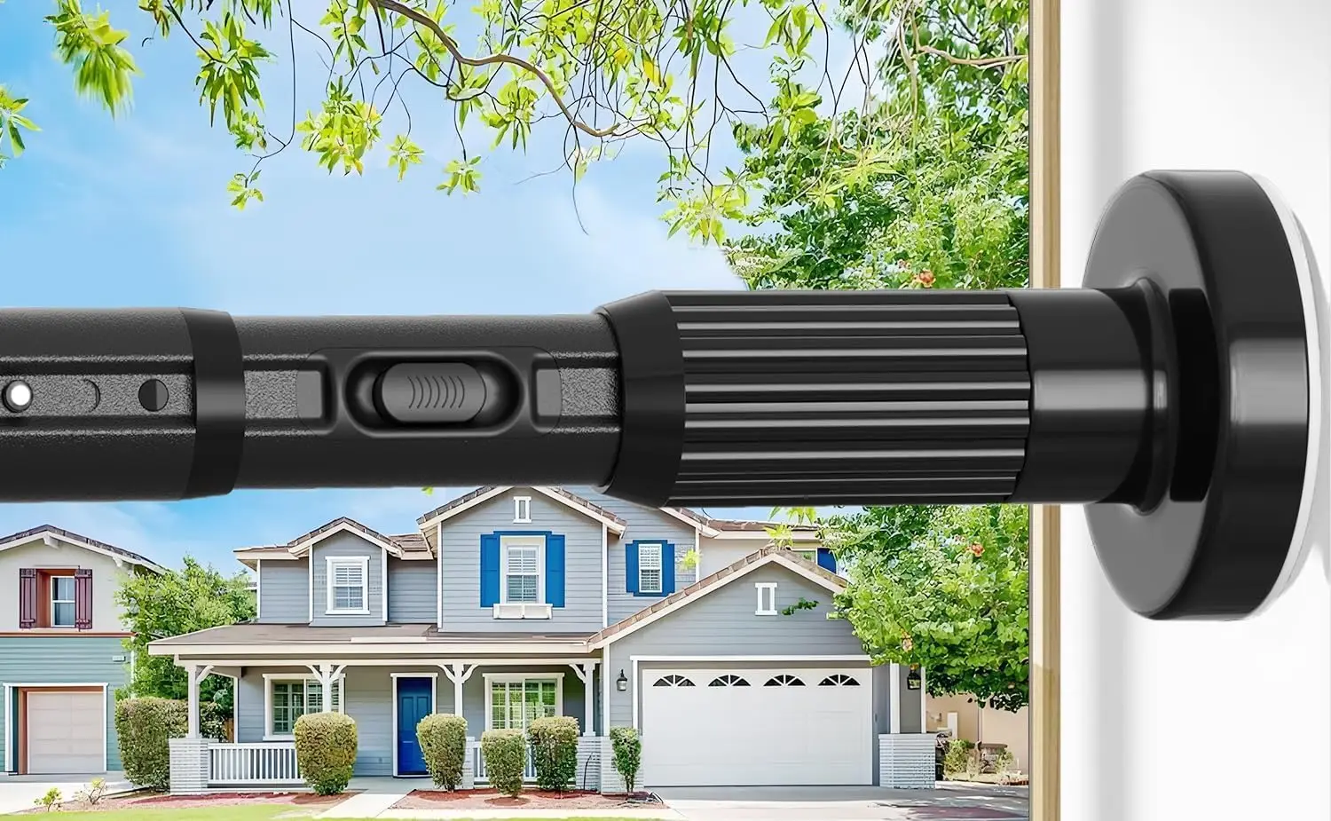 

Tension Curtain Rod Black Shower Rod 40-166IN Extra Long Curtain Rods No Drilling Adjustable Tension Rods for Window Shower or B