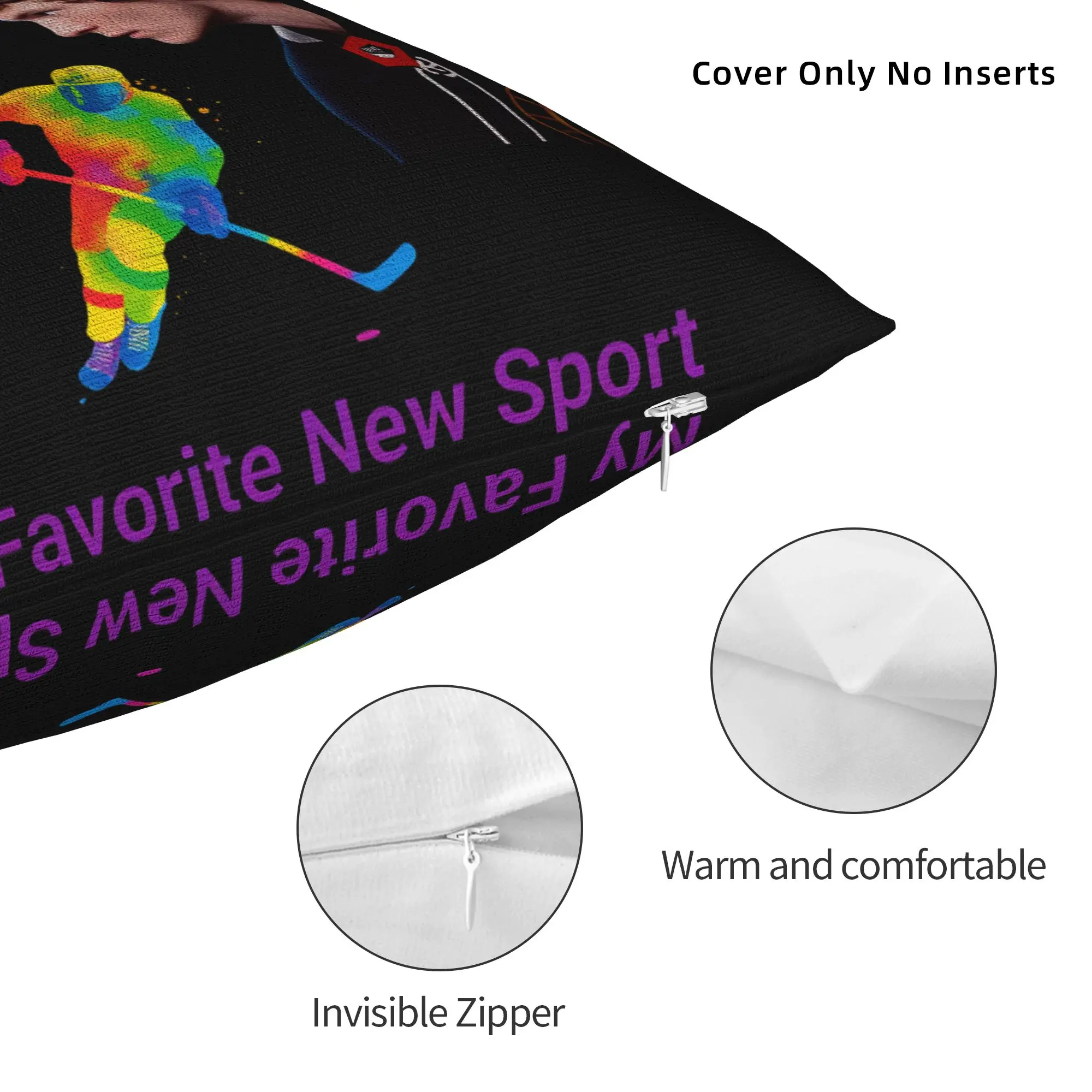 Shane Hollander & Ilya Rozanov Pillowcase Polyester Cushion Cover Gift Heated Rivalry Pillow Case Cover Home Zipper 45*45cm