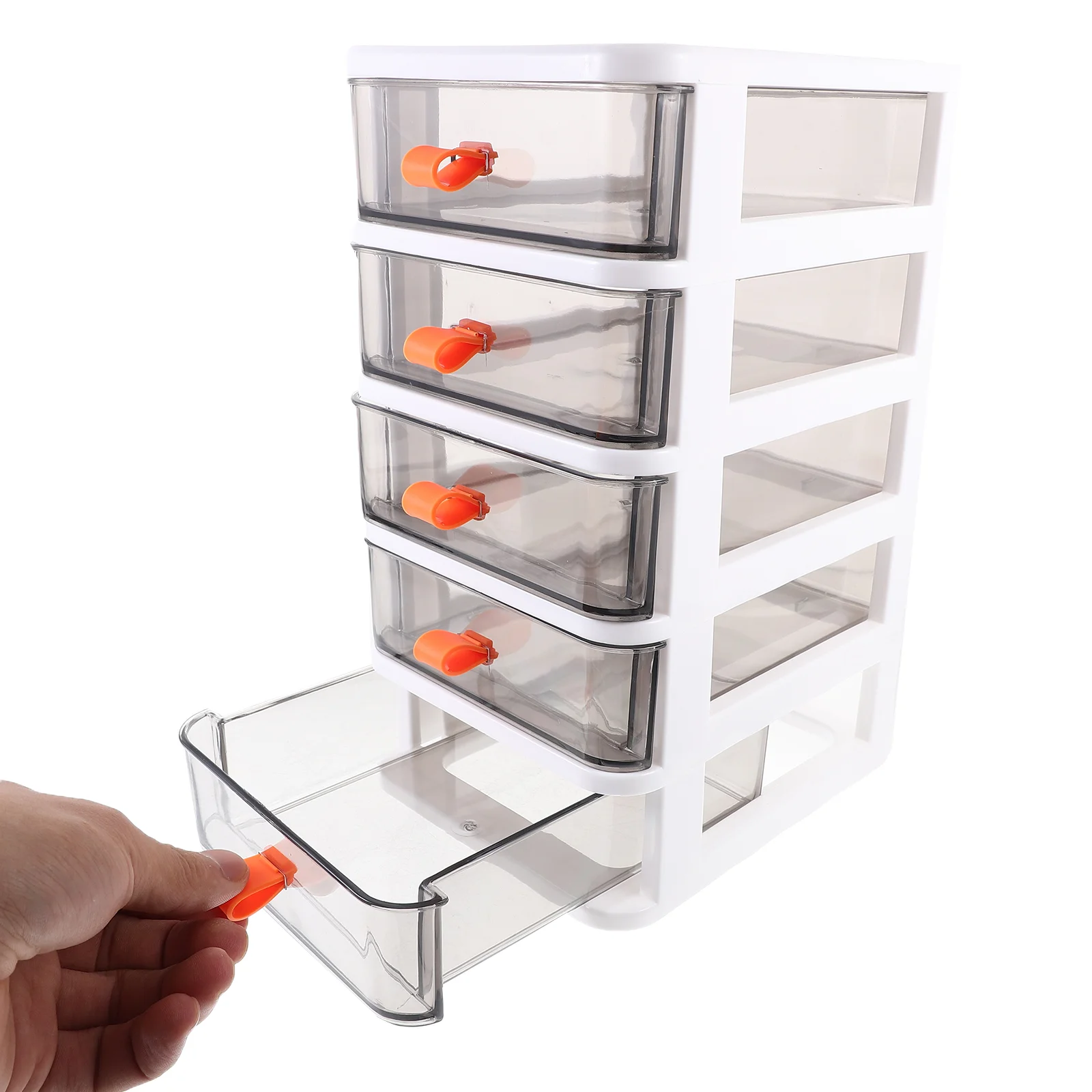 Schreibtisch-Aufbewahrungsbox für Schreibwaren (fünschichtiges Grün), Bürozubehör, Desktop-Organizer, Kunststoff-Gehäuse mit PP-Schublade