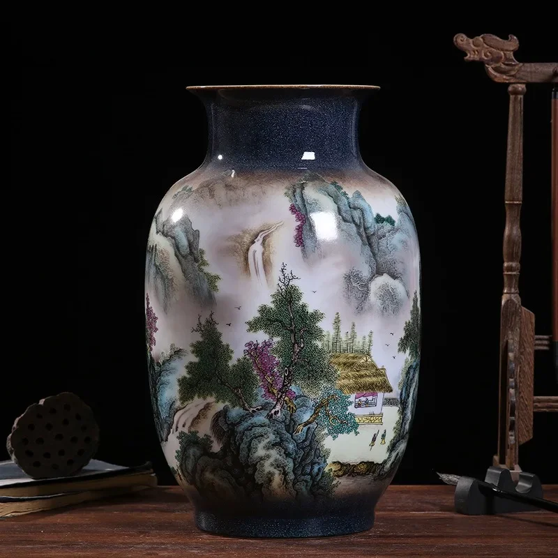 Jingdezhen ceramic vase ornament Chinese style