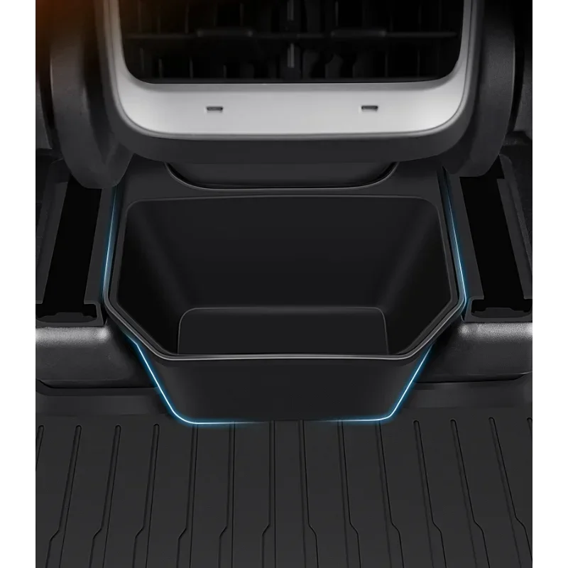 

Storage Box for Tesla Model Y 2021-2024 Organizer Rear Seat Center Trash Can Central Console Car Accessories Garbage Bag Tray