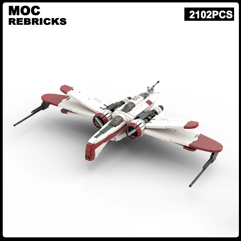 Movie Science Fiction Series ARC-170 Starfighter MOC Building Blocks Assembly Model Mini Plane Bricks Toys Children's Xmas Gifts