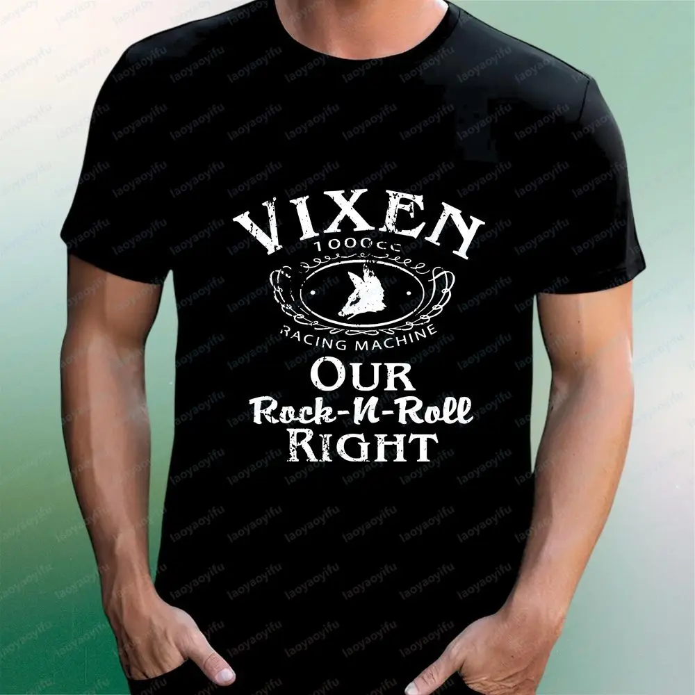 Vixen-style Casual Hip-hop Trendy Multi-purpose Short-sleeved T-shirt Suitable for Both Men and Women with A Round Neckline