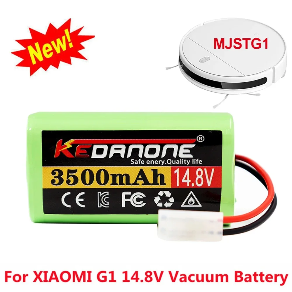 14.8V 3500mAh 18650 Rechargeable Battery for Xiaomi Mi Robot Vacuum-mop Essential (MJSTG1) Robot Vacuum 14.4V xiaomi g1 battery