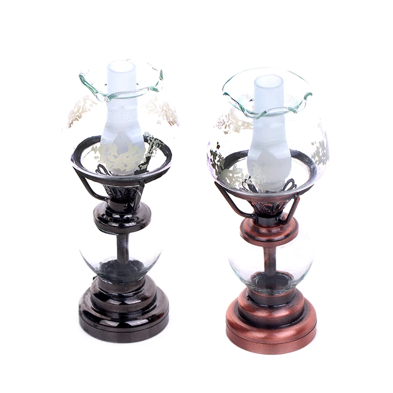 1:12 Dollhouse Miniature LED Light Candlestick Lamp Desk Lamp Home Lighting Model Furniture Decor Toy Doll House Accessories