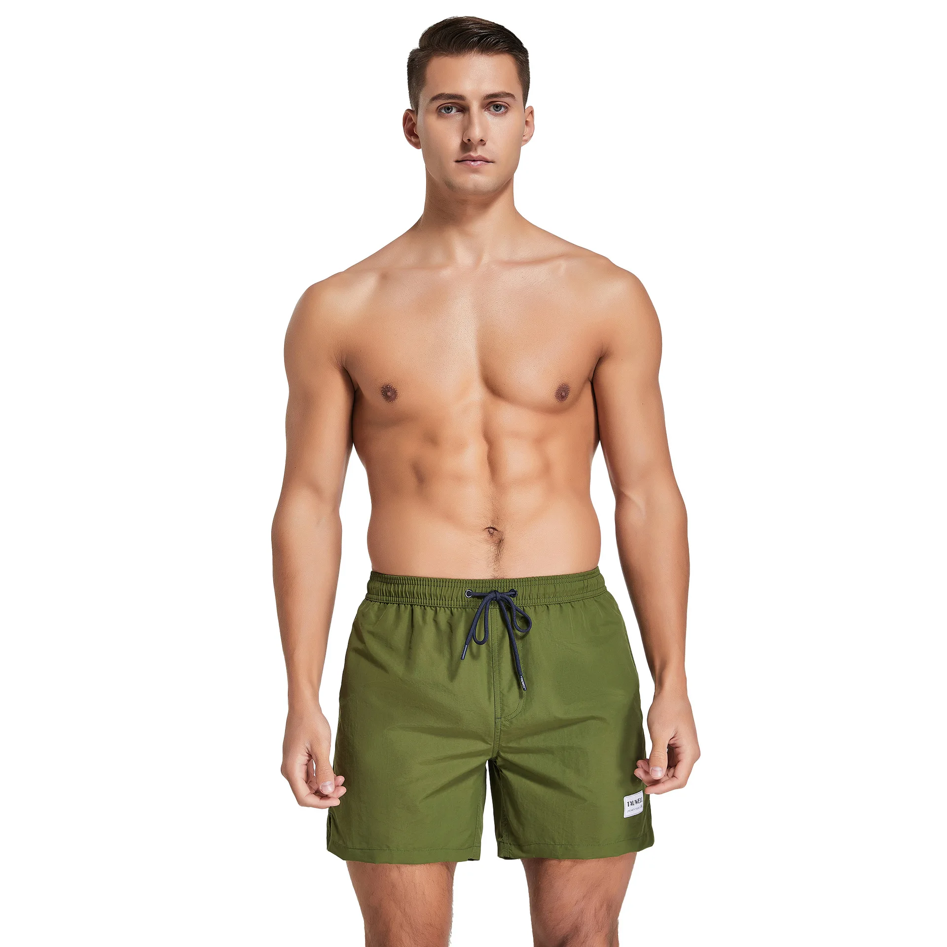 

Men Summer Swim Shorts Swimwear Trunks Swimsuits Quickly Dry Surf Beach Board Elastic Waist Swim Pants Surffing Shorts