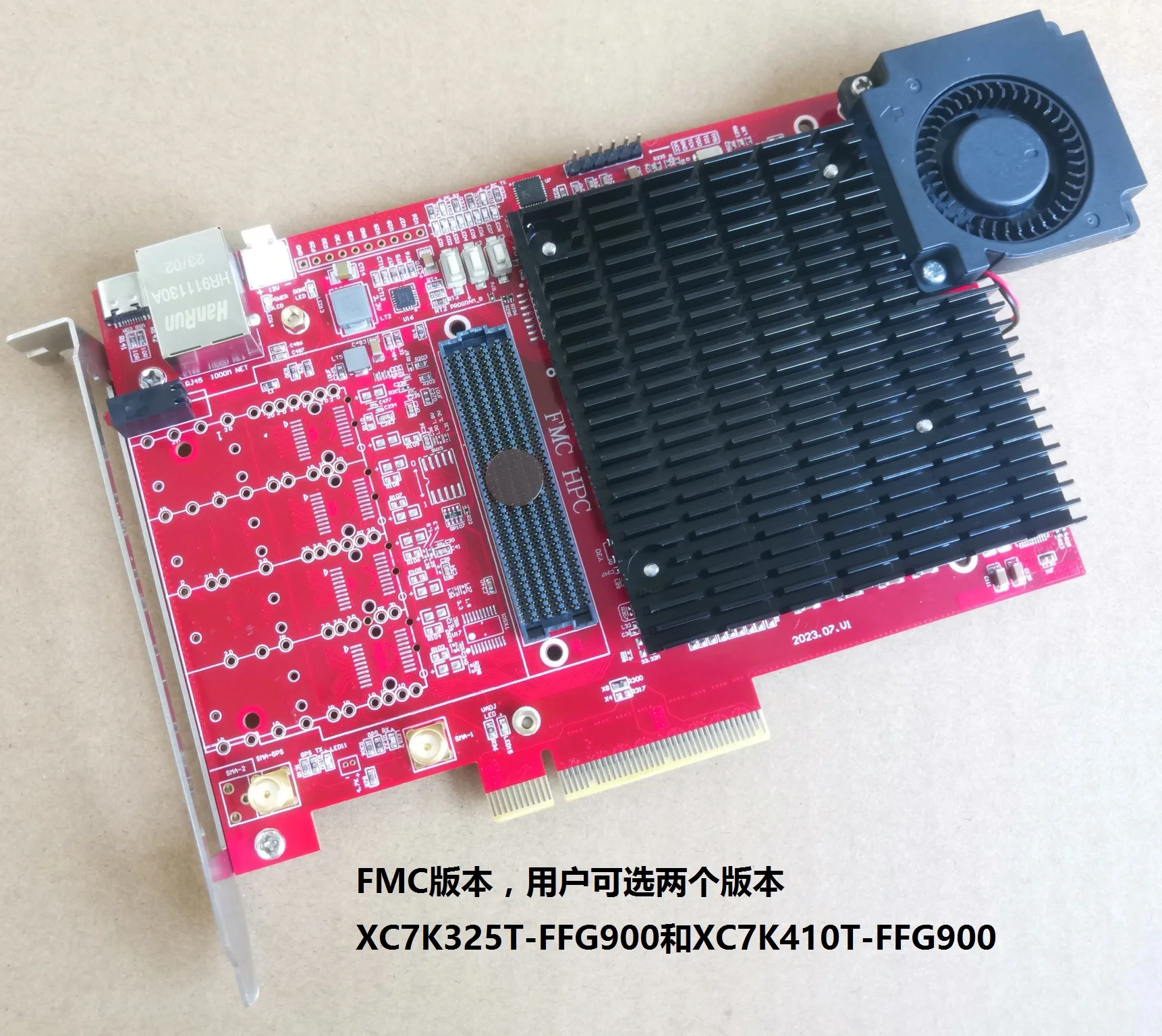 Kintex 7 XC7K325T XC7K410T pcie gen2 x8 sfp10G ddr3 FMC HPC xilinx fpga board  xilixn fpga development board  xilinx  pcie board