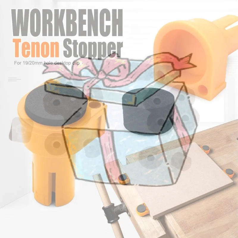 【CCA】1/4Pcs 19mm 20mm Nylon Bench Set Precision Woodworking Tool For Workbench Holes Anti-Slip EVA Rubber Inserts
